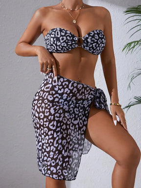 Conjunto de 3 peças Saia Tropical