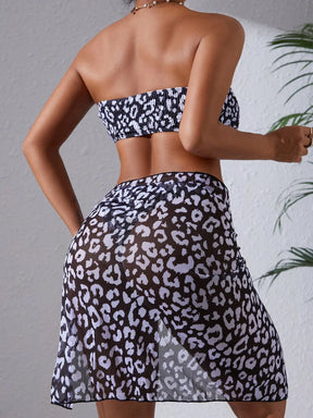 Conjunto de 3 peças Saia Tropical