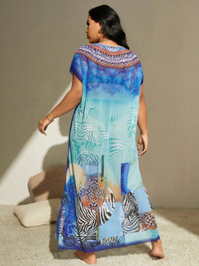 Saída de Praia Plus Size Rowan