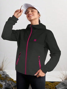 Corta-Vento Casual Com Capuz Julia