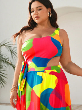 Conjunto Plus Size 2 Peças com Vestido Longo