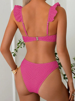 Biquíni Texturizado Com Babado G