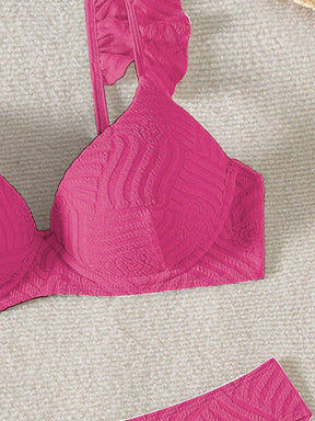 Biquíni Texturizado Com Babado G