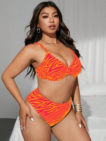 Biquíni Plus Size Zebra