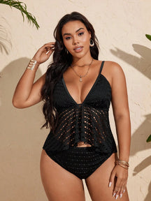 Tankini Plus Size Black