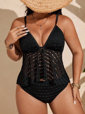 Tankini Plus Size Black