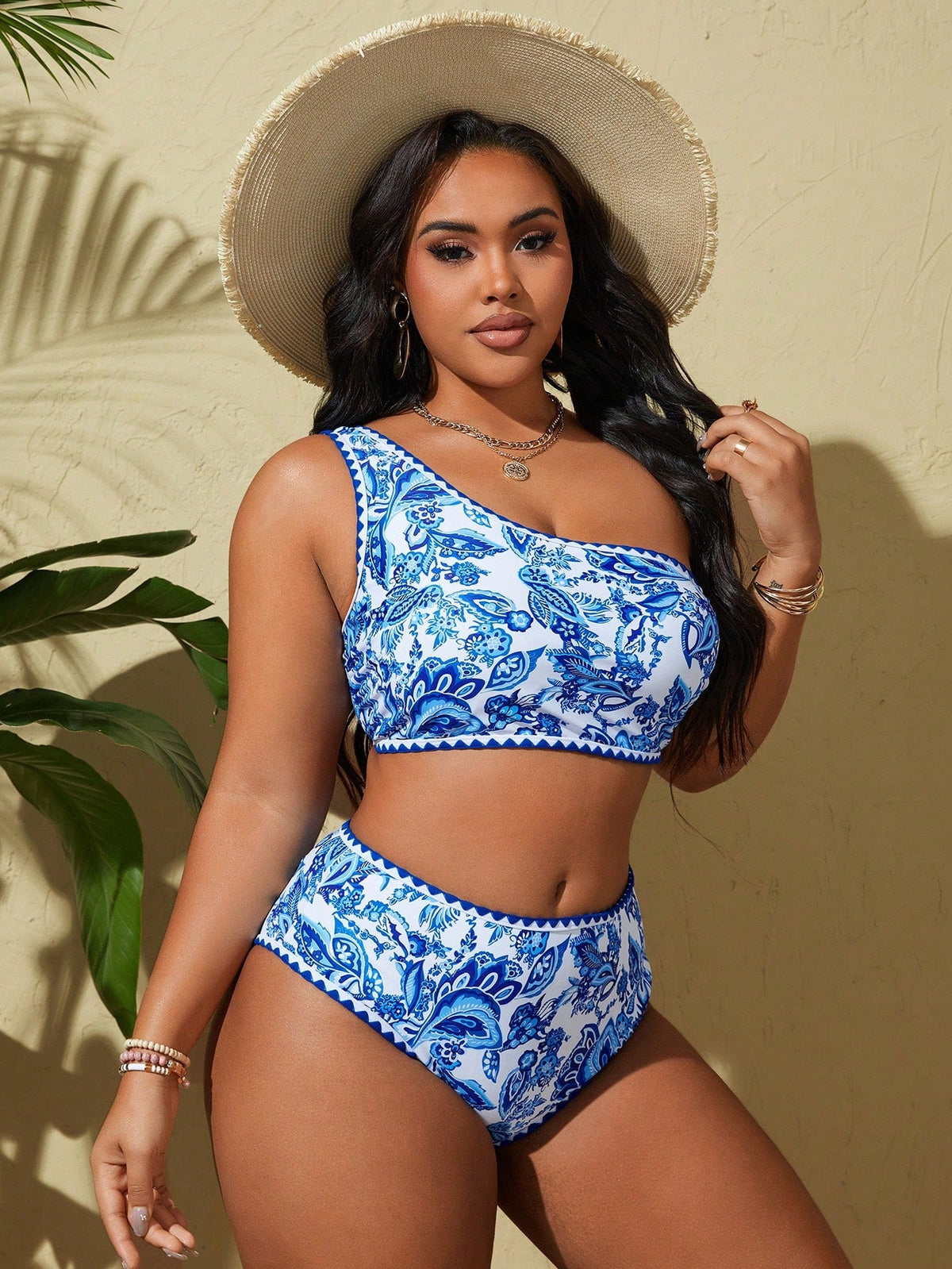 Biquíni Plus Size Um Ombro Anne G1