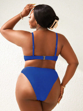 Biquíni Plus Size- Elegância Minimalista para o Verão G