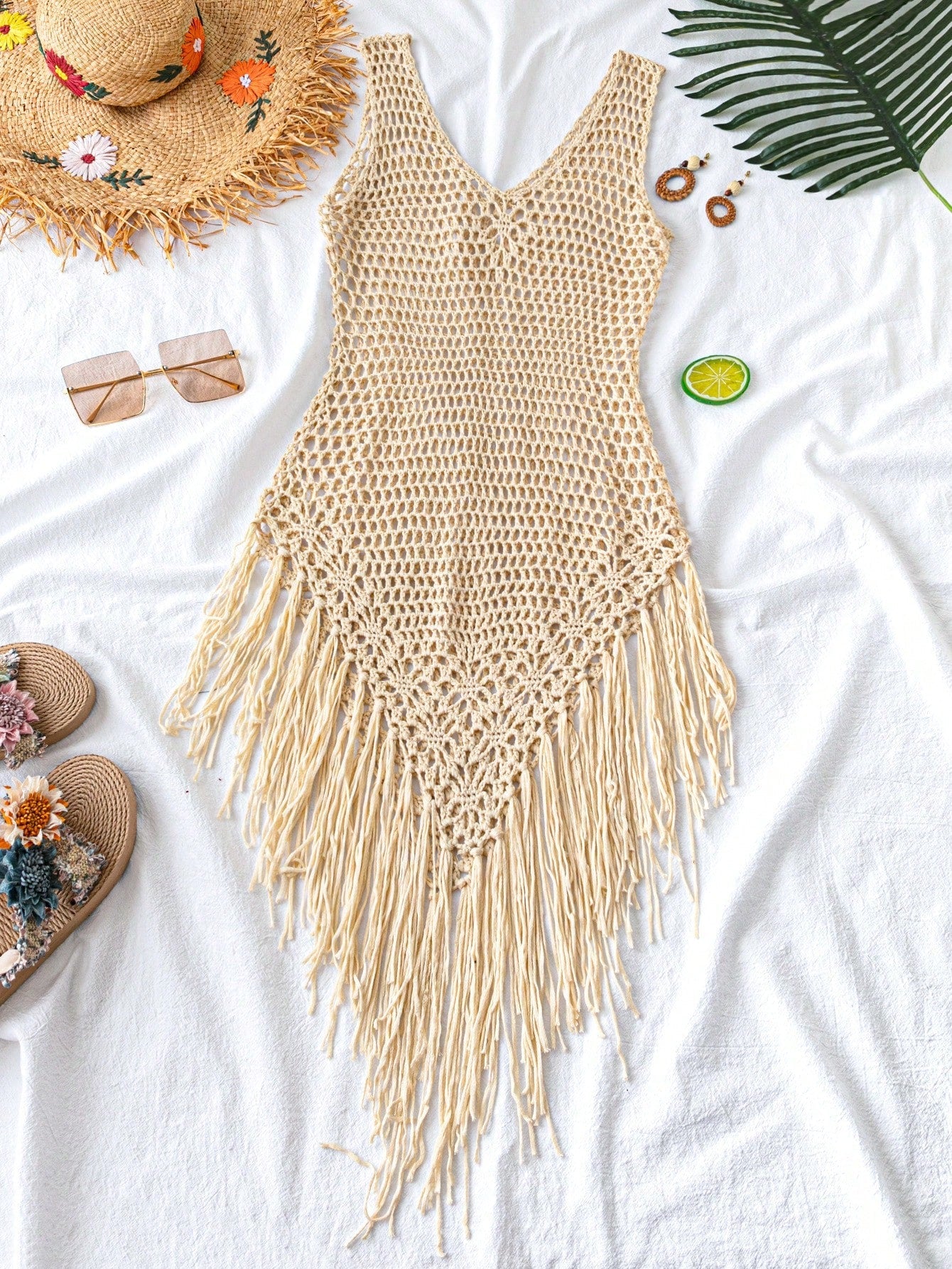 Saída de Praia Em Crochê Lavinia