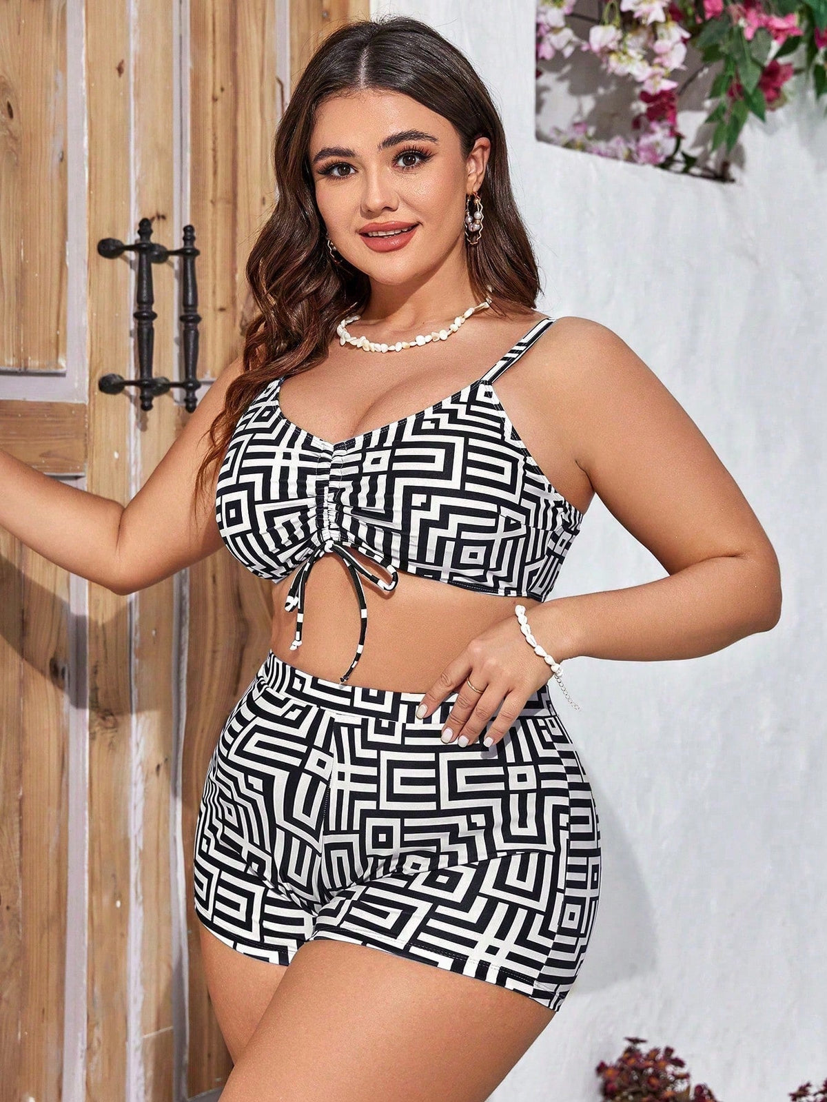 Conjunto de Biquíni Plus Size 3 Peças Yarin
