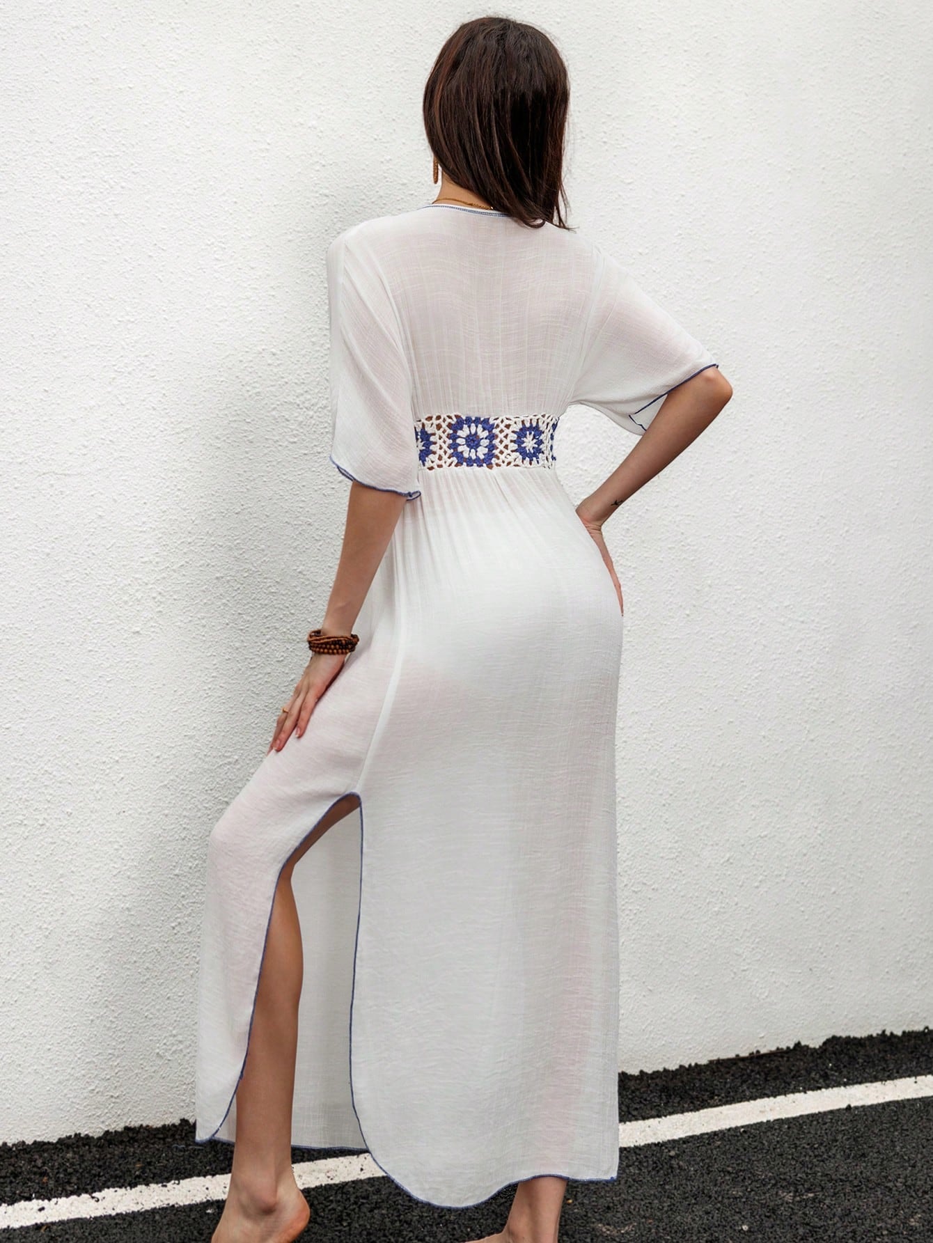 Saída de Praia - Vestido Cobridor de Crochê