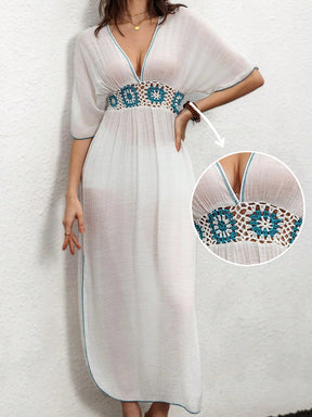 Saída de Praia - Vestido Cobridor de Crochê