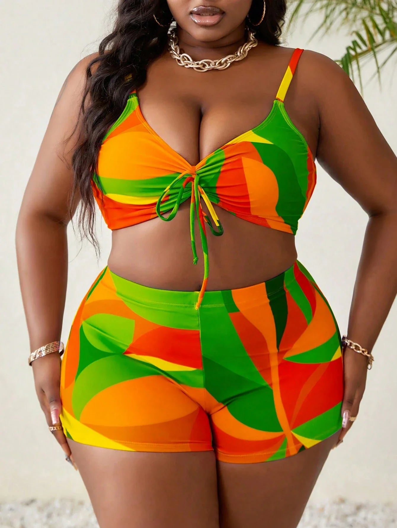 Conjunto De Biquíni Plus Size 3 Peças Marina