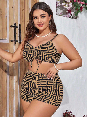 Conjunto de Biquíni Plus Size 3 Peças Yarin