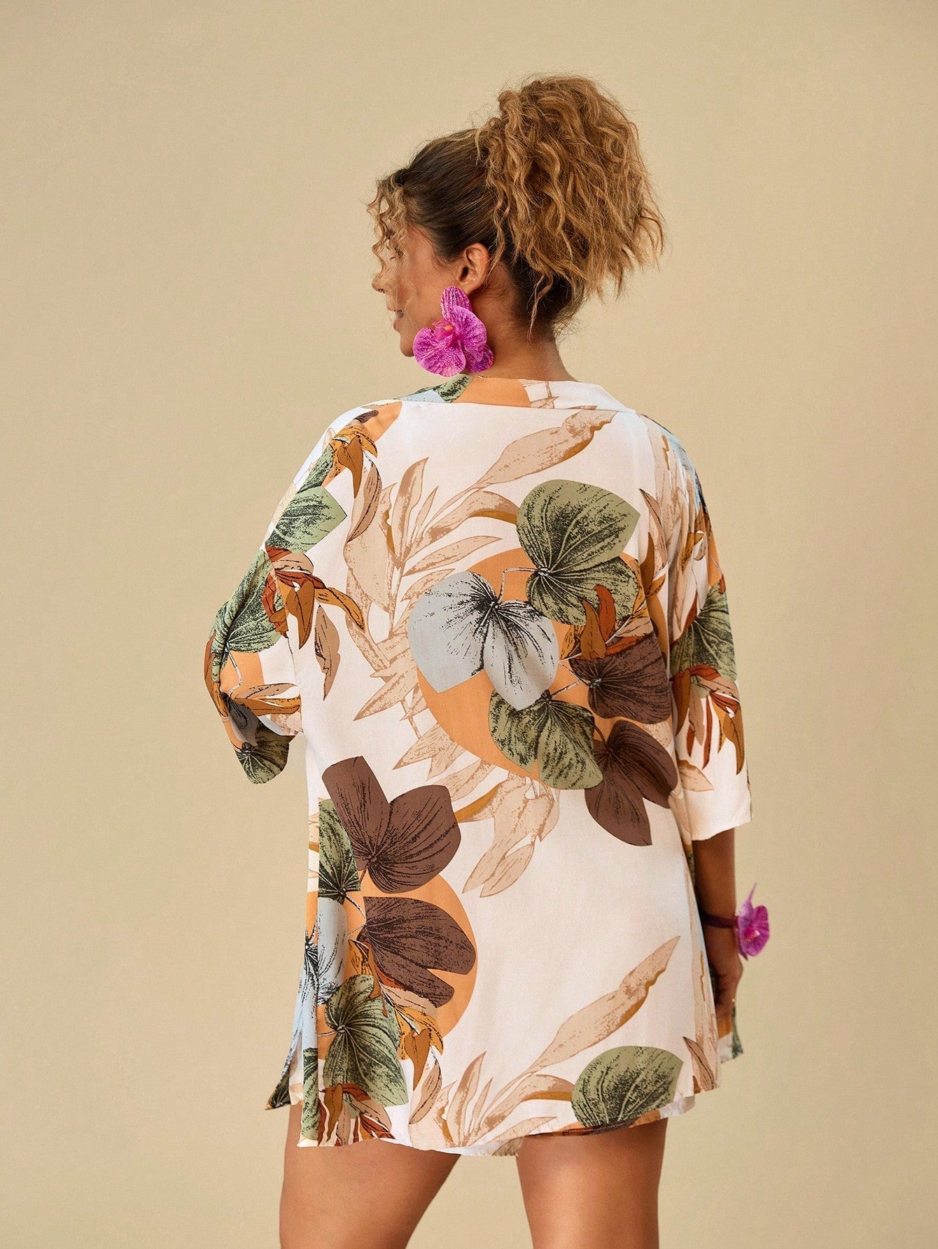 Kimono Plus Size Raízes Outonais